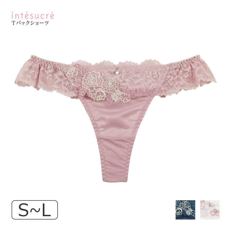 intesucre「アンテシュクレ 毎日フィットブラ IBT378Sペア Ｔバックショーツ S/M/L IST378」|インナー|