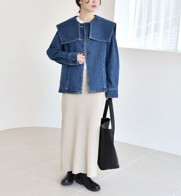 fetico セーラーカラーデニムジャケット 中古・古着通販】FETICO (フェティコ) セーラーカラーデSAILOR COLLAR