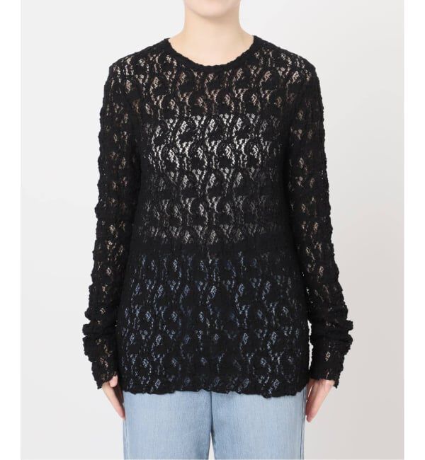 追加2予約》Flowerストレッチレースプルオーバー（IENA）｜ルミネの