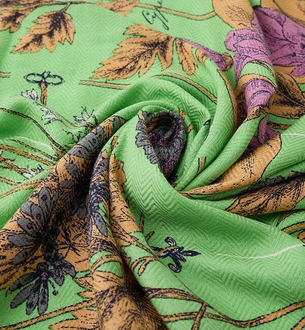 manipuri/マニプリ】ウールシルクストール120×120（collex）｜ルミネの