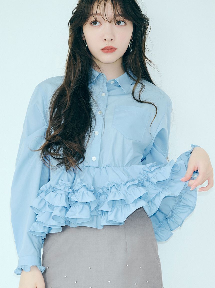 ホイップフリルヘムブラウス ホイップフリルヘムブラウス（LILY BROWN）｜ルミネのファッション通販