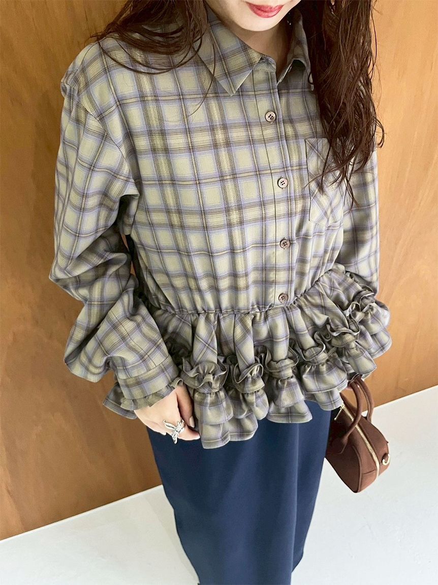 ホイップフリルヘムブラウス（LILY BROWN）｜ルミネのファッション通販