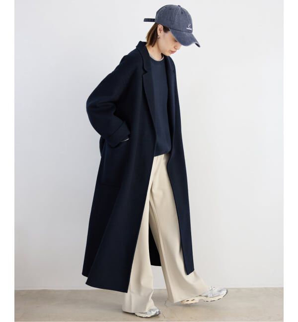 souple wool ダブルフェイスロングコート（SLOBE IENA）｜ルミネの
