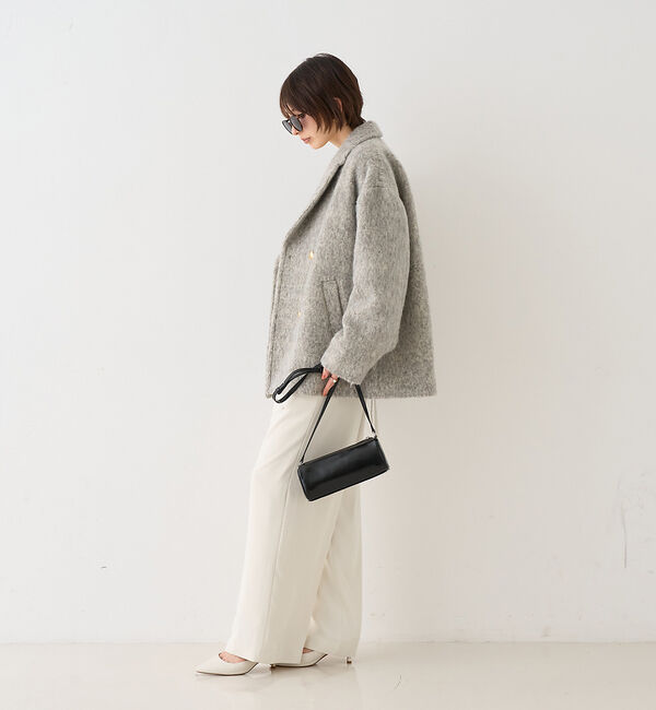 追加4】【一部店舗限定】ラメシャギースライバーPコート/ピーコート