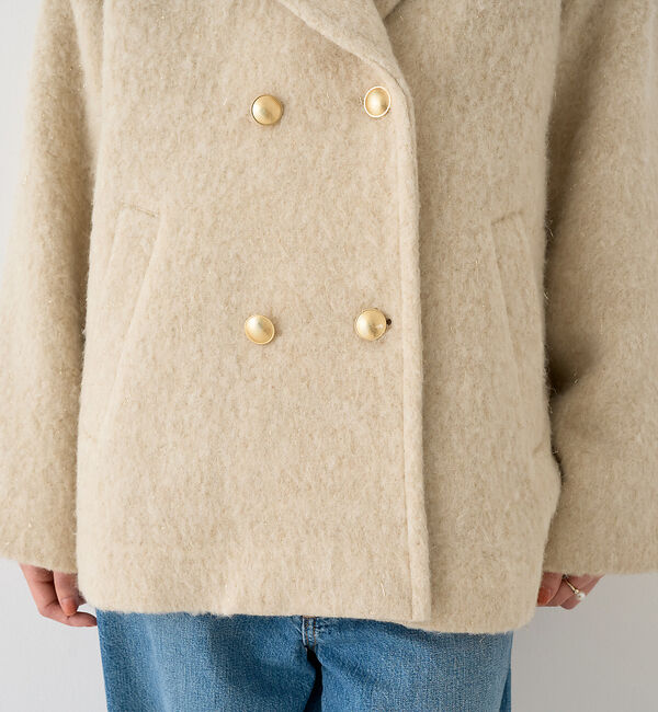 追加4】【一部店舗限定】ラメシャギースライバーPコート/ピーコート