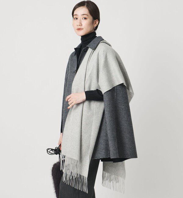 UNITED ARROWS「カシミヤ ソリッド ストール」|ストール|MD.GRAY