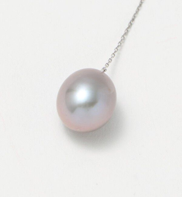 UNITED ARROWS「＜les bonbon＞GRAY パール ロングピアス」|ピアス|