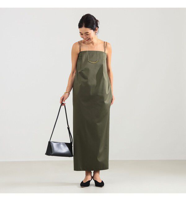 Demi-Luxe BEAMS 「エディター東原妙子 &times; Demi-Luxe BEAMS / シャイニー キャミソール ワンピース」|ワンピース|