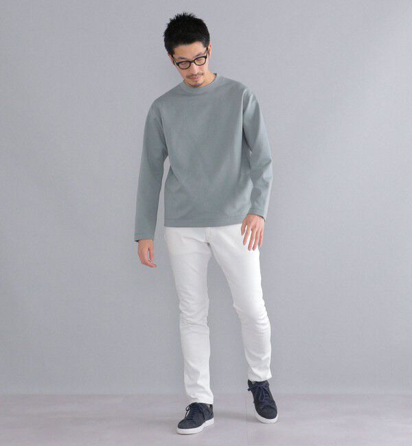 SHIPS「SHIPS:  ハイゲージ クルーネック ダンボールニット 長袖Tシャツ」|Tシャツ・カットソー|