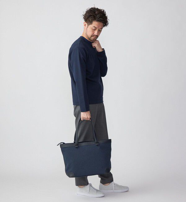 SHIPS「SHIPS:  ハイゲージ クルーネック ダンボールニット 長袖Tシャツ」|Tシャツ・カットソー|