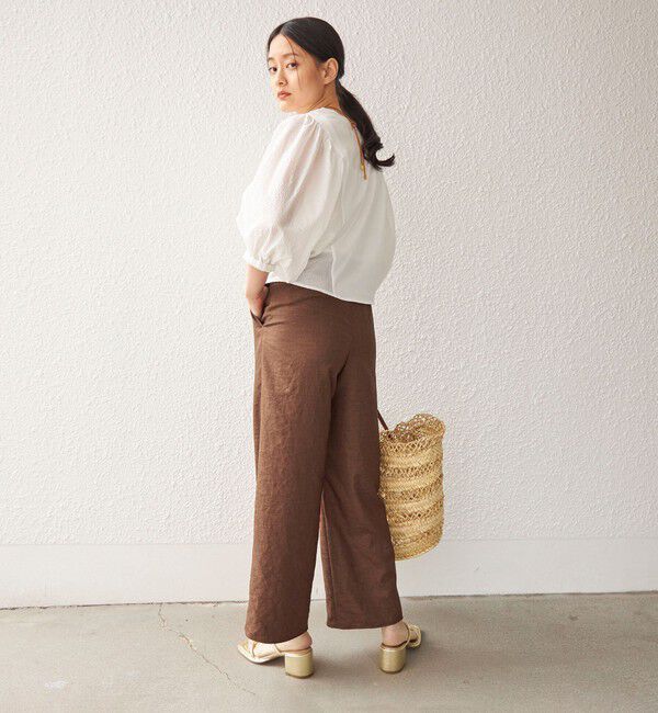 SHIPS for women「〈手洗い可能〉 ツイル ドロスト パンツ◇」|その他|