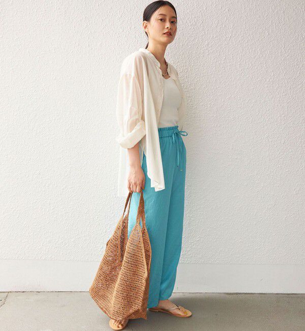 SHIPS for women「〈手洗い可能〉 ツイル ドロスト パンツ◇」|その他|