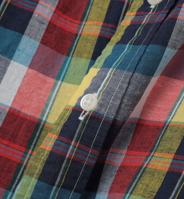 SHIPS「SHIPS: コットンリネン マドラスチェック ボタンダウン 長袖 シャツ」|シャツ・ブラウス|