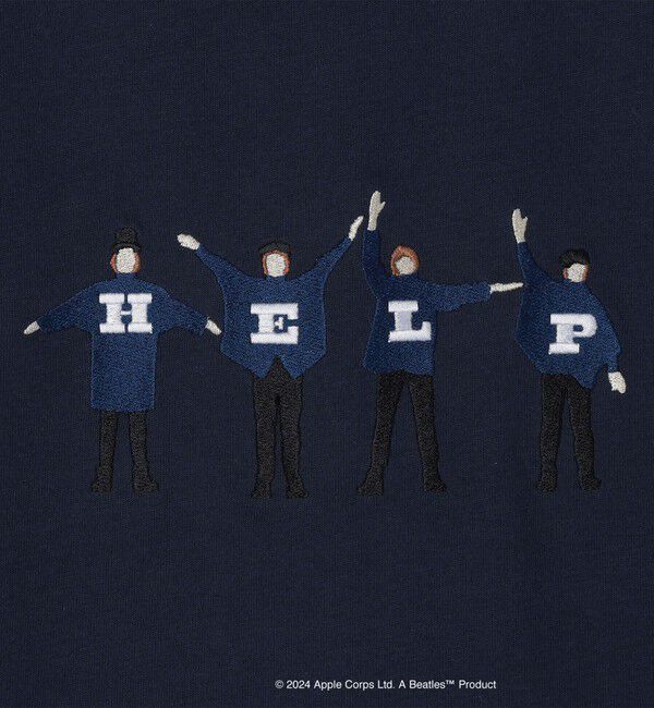 SHIPS「【WEB限定】SHIPS: THE BEATLES エンブロイダリー Tシャツ 24SS」|Tシャツ・カットソー|