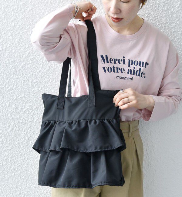 SHIPS any「SHIPS any: フリル ギャザー トート バッグ 2」|トートバッグ|