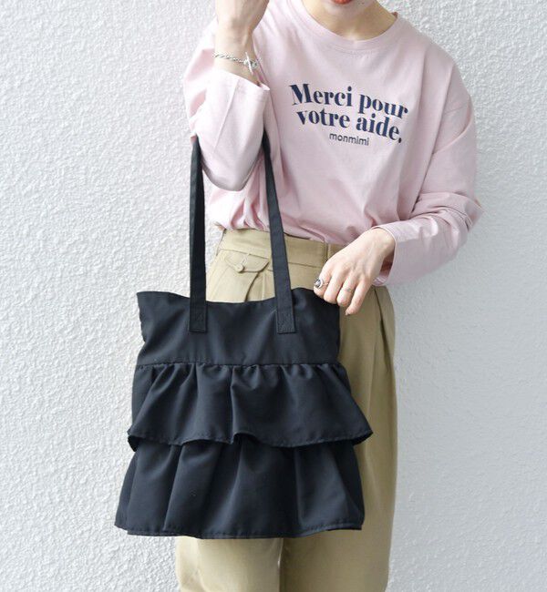 SHIPS any「SHIPS any: フリル ギャザー トート バッグ 2」|トートバッグ|