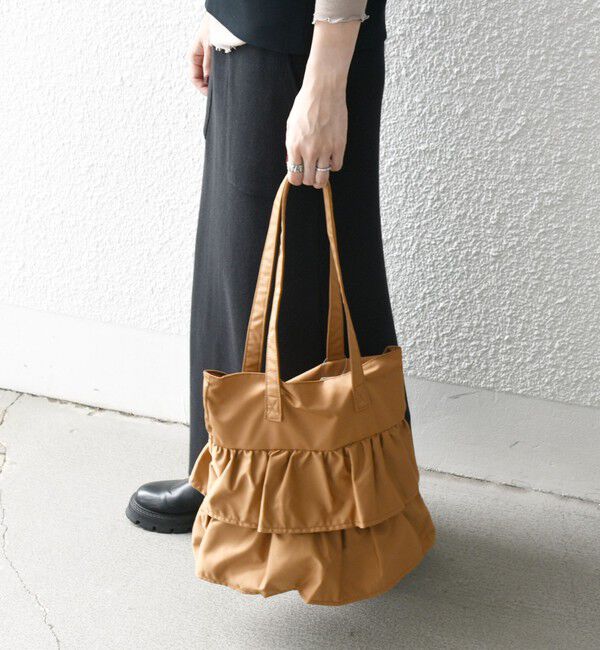 SHIPS any「SHIPS any: フリル ギャザー トート バッグ 2」|トートバッグ|