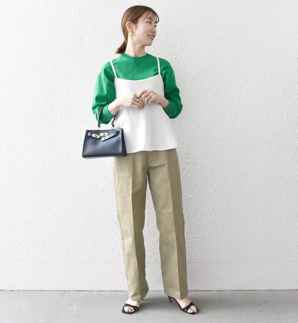 SHIPS any「SHIPS any:〈手洗い可能〉バルキー シアー フレア ニット キャミソール」|キャミソール|