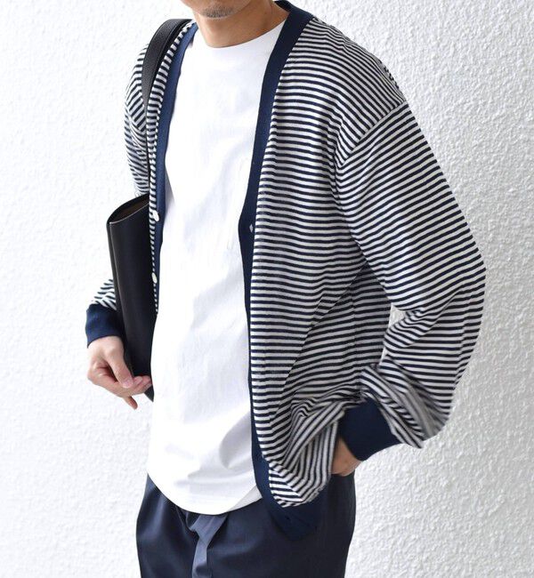 SHIPS any「SHIPS any:〈手洗い可能〉ハイゲージ リネンミックス サマーニット カーディガン 25SS◇」|カーディガン|