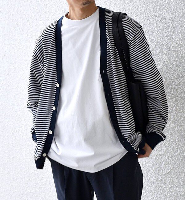 SHIPS any「SHIPS any:〈手洗い可能〉ハイゲージ リネンミックス サマーニット カーディガン 25SS◇」|カーディガン|