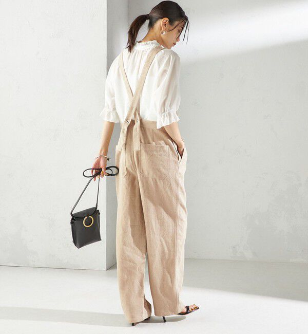 SHIPS for women「《予約》〈手洗い可能〉麻 コットン オールインワン」|オールインワン|