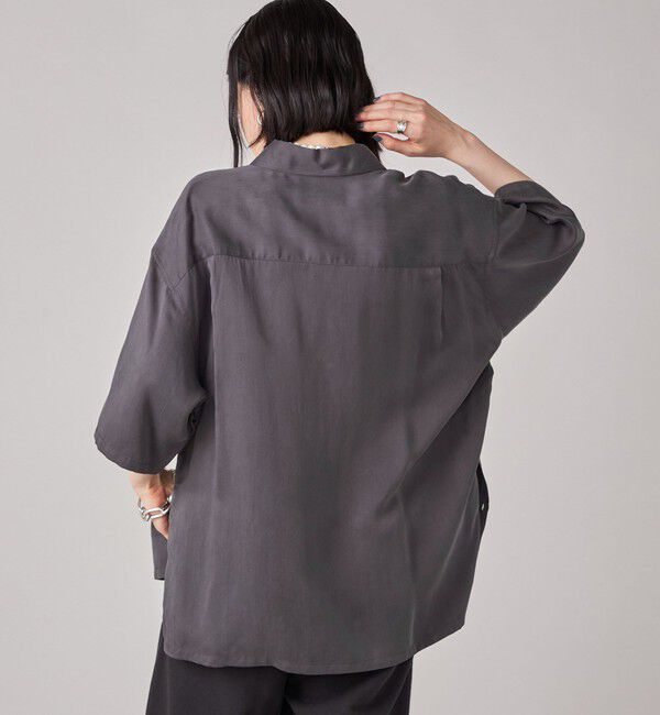 SHIPS for women「SHIPS NINE CASE:〈手洗い可能〉オーバーサイズ シャツ」|シャツ・ブラウス|