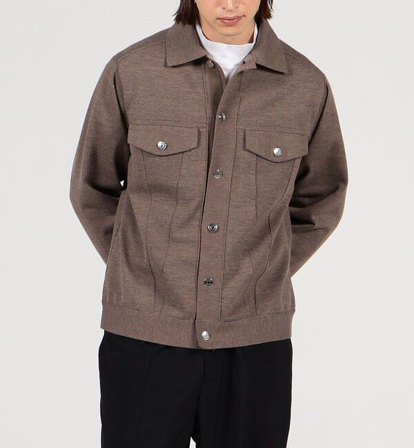 TOMORROWLAND MENS「ポリエステルウール ニットGジャン」|ニット・セーター|