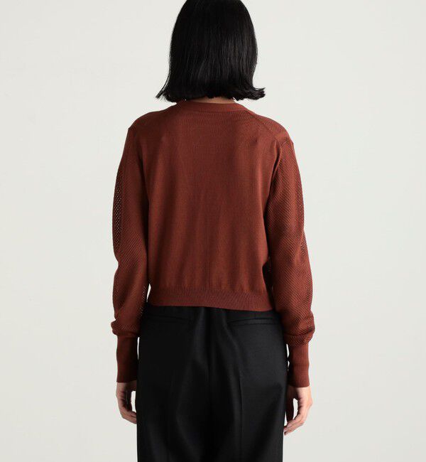 Edition「アイレットVネックカーディガン」|カーディガン|