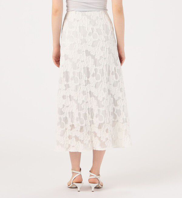 Ballsey「シャーリングジャカード セミマーメイドスカート」|フレア|