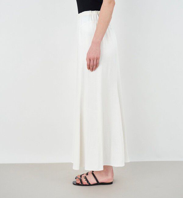 DES PRES「レーヨンコットンリネンソフトサテン マーメイドスカート」|フレア|