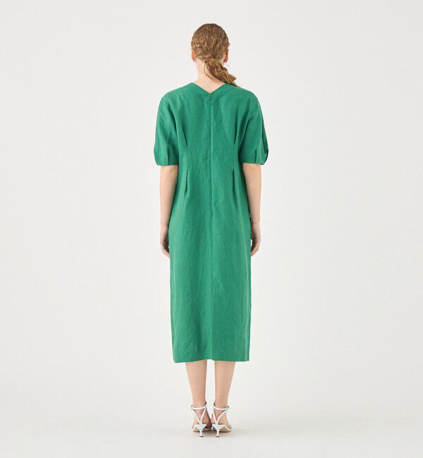 TOMORROWLAND collection「スムースリネン Vネックワンピース」|ワンピース|