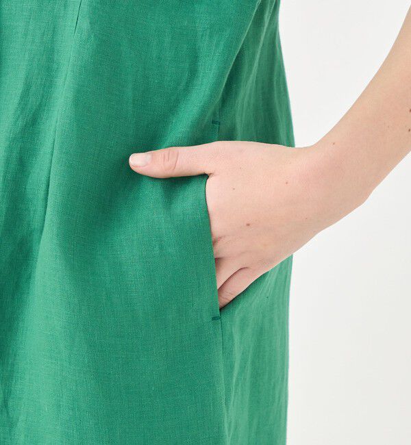 TOMORROWLAND collection「スムースリネン Vネックワンピース」|ワンピース|