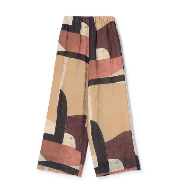 GALERIE VIE「ジオメトリーエンブロイダリー　ワイドイージーパンツ」|チノ|62 ベージュ系