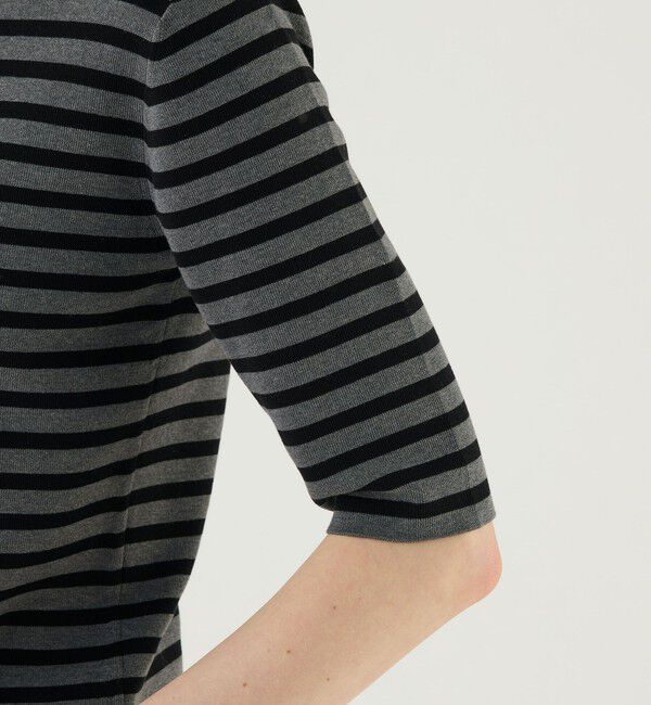 GALERIE VIE「シーアイランドコットン ハーフスリーブプルオーバー」|ニット・セーター|