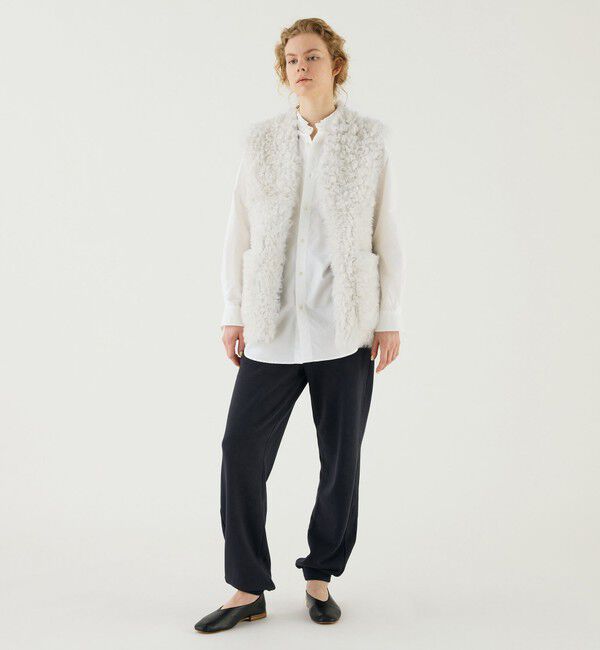 GALERIE VIE「カーリームートン 2ポケットベスト」|ダウンベスト・ベスト|