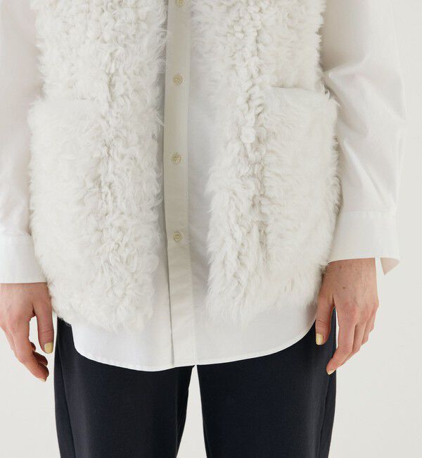 GALERIE VIE「カーリームートン 2ポケットベスト」|ダウンベスト・ベスト|