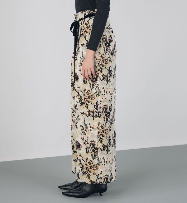 DES PRES「ブラッシュフラワープリント ワイドストレートパンツ」|その他|