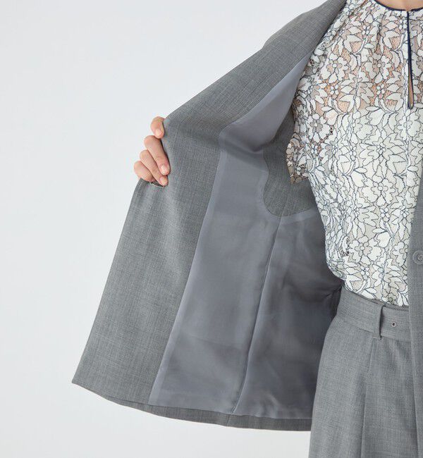 TOMORROWLAND collection「ファインウーステッドウール カラーレスジレ」|ベスト・ジレ|