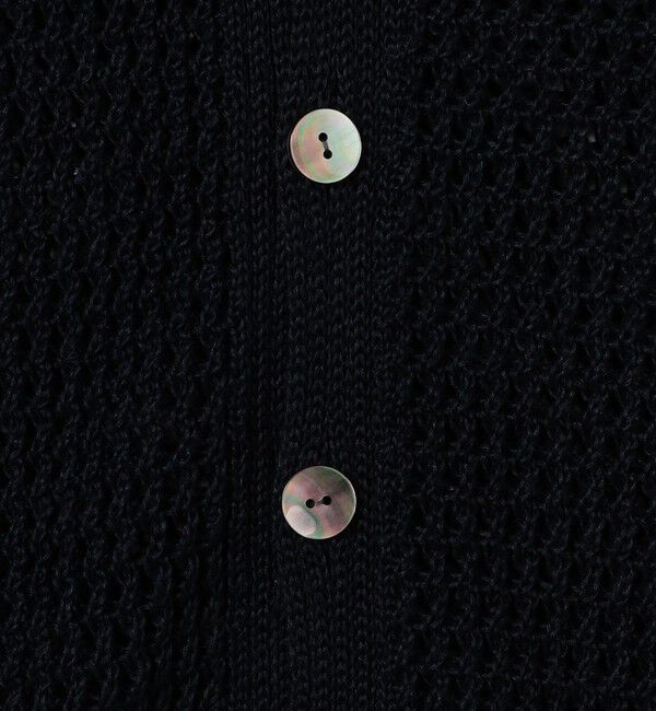 GALERIE VIE「オープンワークリネン Vネックカーディガン」|カーディガン|