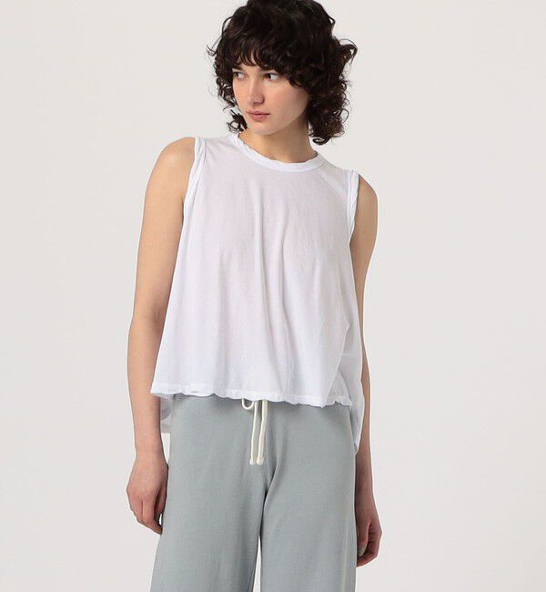 JAMES PERSE「コットンジャージー ノースリーブプルオーバー WHGF3944」|タンクトップ|