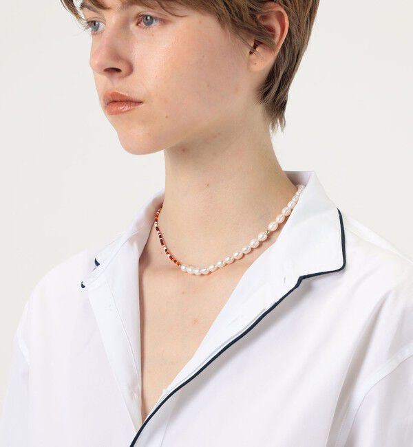 TOMORROWLAND GOODS「【別注】eliou パール&times;ビーズ ネックレス」|ネックレス|