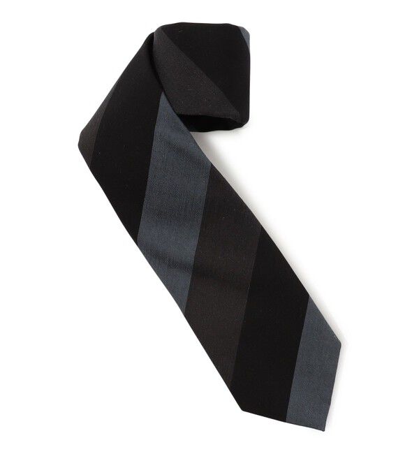 TOMORROWLAND GOODS「TOMORROWLAND シルク レジメンタルストライプネクタイ」|ネクタイ・蝶ネクタイ|18 グレー系