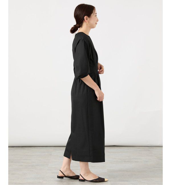 VERMEIL par iena「《追加》P/Ryツイルウエストシェイプワンピース」|ワンピース|