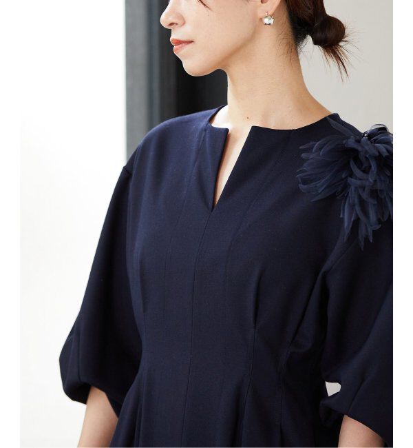 VERMEIL par iena「《追加》P/Ryツイルウエストシェイプワンピース」|ワンピース|