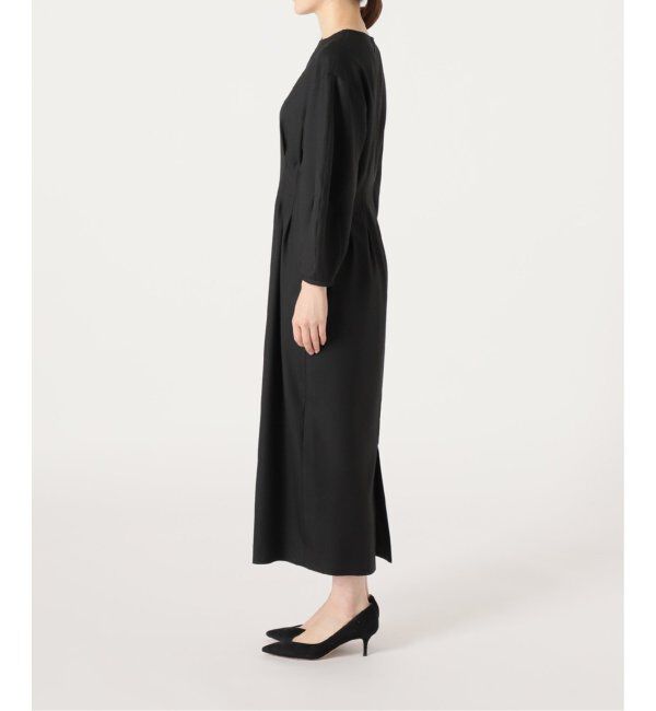 VERMEIL par iena「《追加》P/Ryツイルウエストシェイプワンピース」|ワンピース|