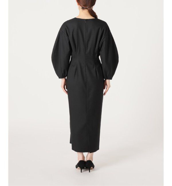 VERMEIL par iena「《追加》P/Ryツイルウエストシェイプワンピース」|ワンピース|