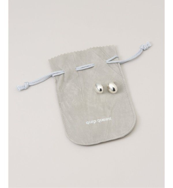 IENA LA BOUCLE「QUIP QUEINT/クイップ クエイント bowling studs oval ピアス QU032」|ピアス|