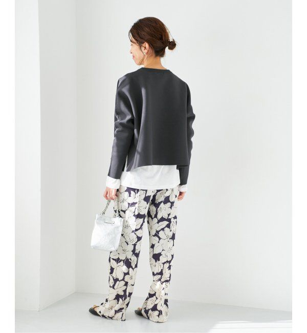 IENA「ファインコットンスムースプルオーバー」|ニット・セーター|