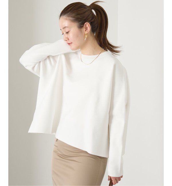 IENA「ファインコットンスムースプルオーバー」|ニット・セーター|