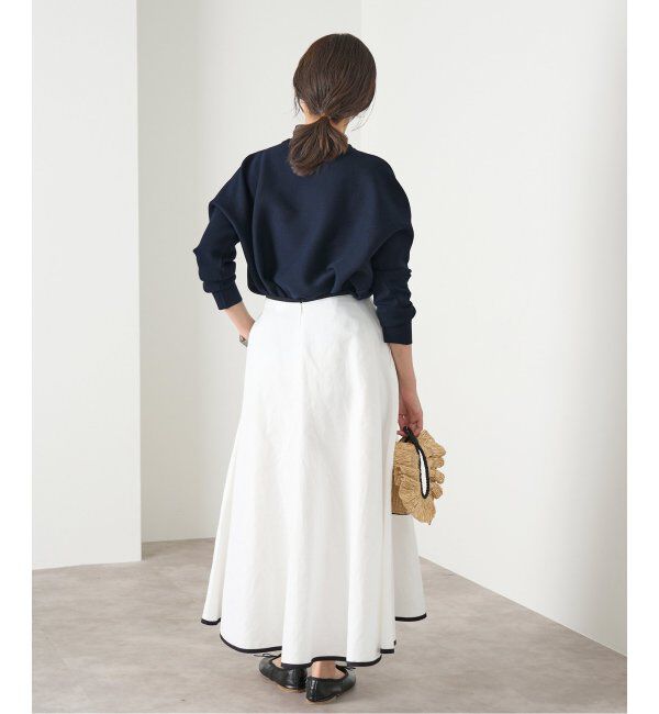 IENA「ファインコットンスムースプルオーバー」|ニット・セーター|